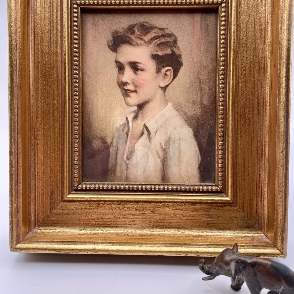 VTG "Richard” C. BOSSERON CHAMBERS EDWARD GROSS PRINT FRAMED. Great  condition